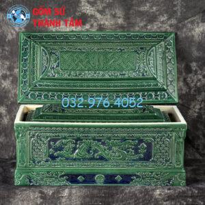 Mua bo quach tieu cho nguoi da khuat mau xanh ngoc khac Rong Chau dep mat 2