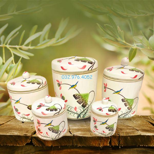 Vại Muối Dưa Cà Men Trắng