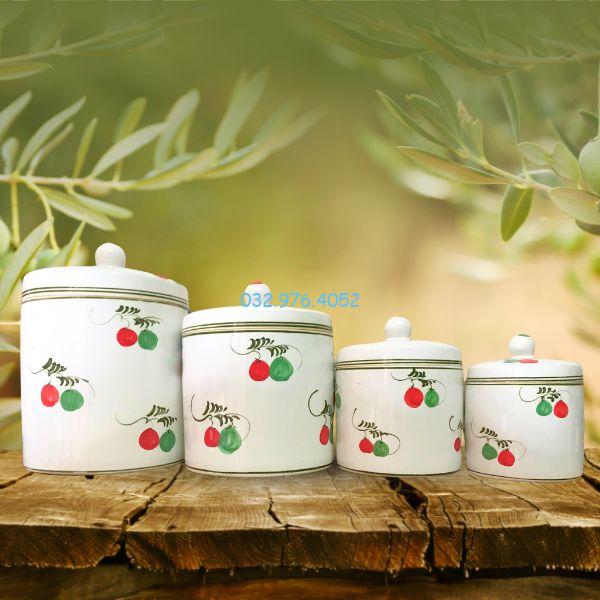 Vại Muối Dưa Cà Men Trắng