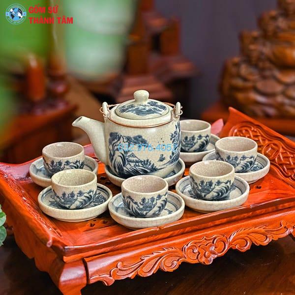 Ấm Chén Men Rạn Cổ | Bộ Vại