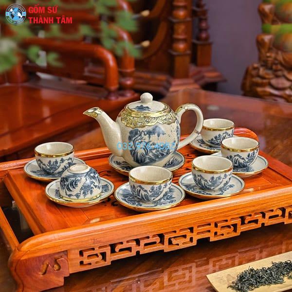 Ấm Chén Men Rạn Cổ | Minh Long