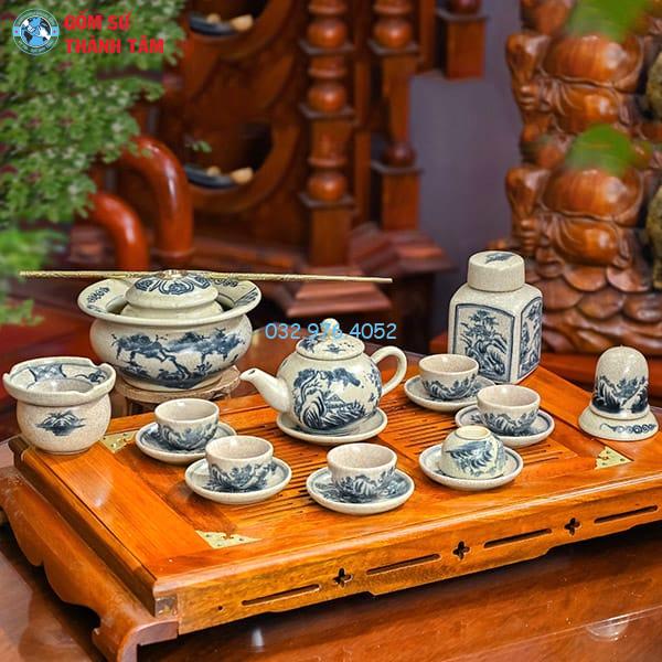 Ấm Chén Men Rạn Cổ | Quả Hồng