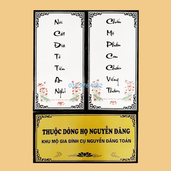 Bia Mộ Hình Chữ Nhật