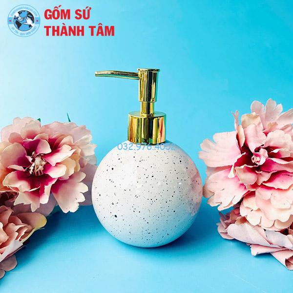 Bình đựng dầu gội sữa tắm dáng tròn
