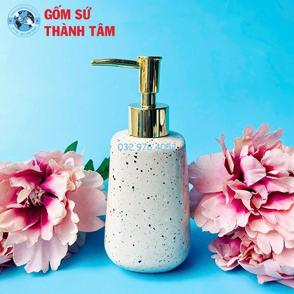 Bình đựng sữa tắm khách sạn dáng trụ