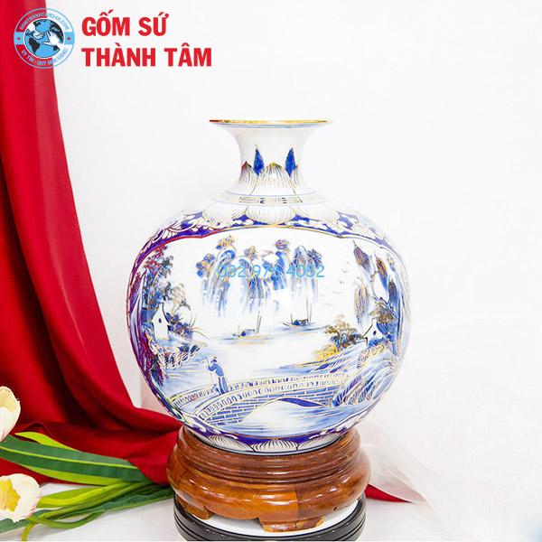 Bình hút lộc vẽ vàng các mẫu đa dạng