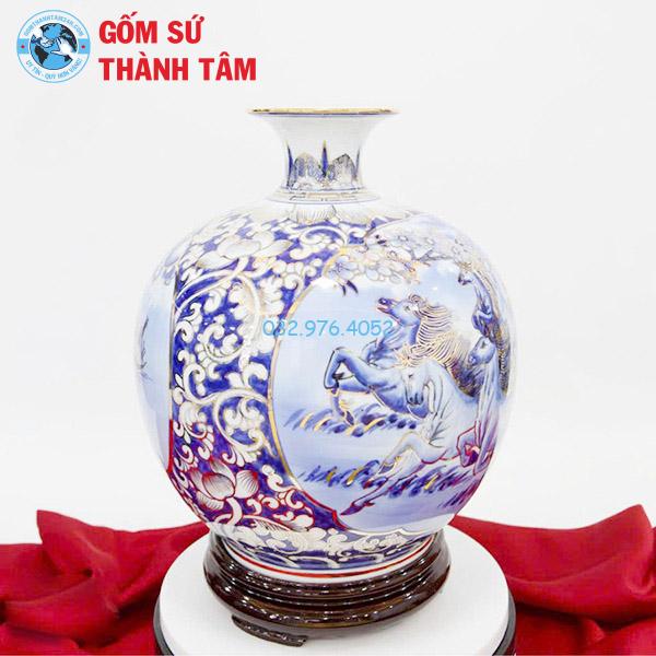 Bình hút lộc vẽ vàng mã đáo thành công