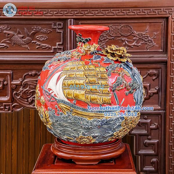 Bình hút lộc Bát Tràng