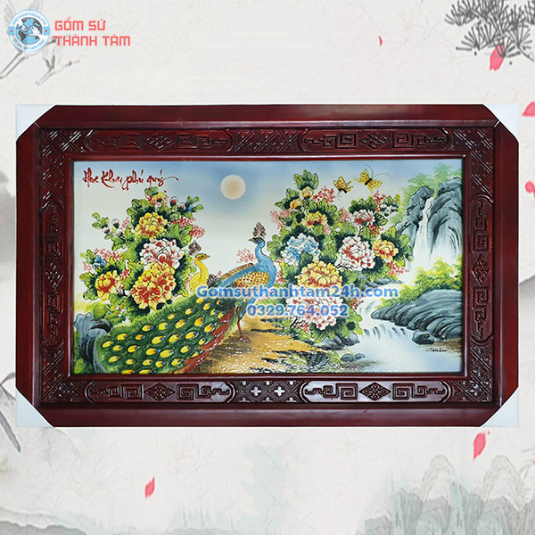 TRANH SỨ BÁT TRÀNG ĐA DẠNG CHỦ ĐỀ KHUNG NGANG TO