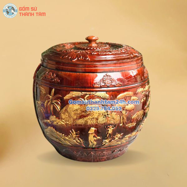 BAO Ủ ẤM TRÀ NHỰA KHẮC NỔI DÁT VÀNG GIÁ TỐT