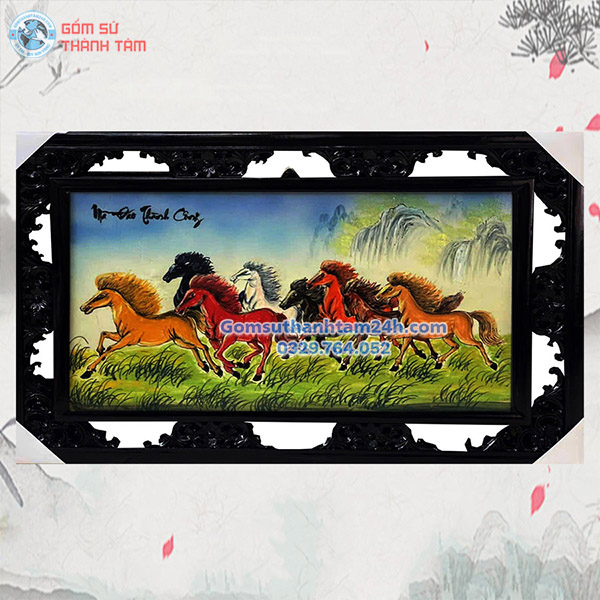 TRANH SỨ BÁT TRÀNG MÃ ĐÁO THÀNH CÔNG BỀN ĐẸP