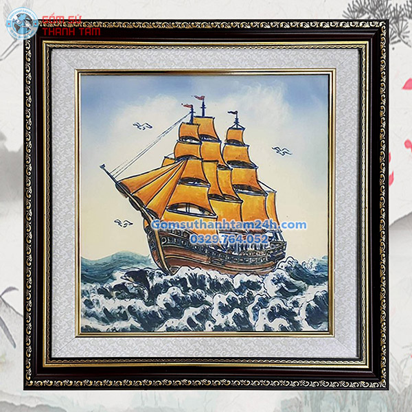 TRANH SỨ BÁT TRÀNG ĐA DẠNG CHỦ ĐỀ KHUNG CỠ NHỎ