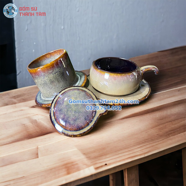 PHIN CAFE GỐM SỨ MEN HOẢ BIẾN CAO CẤP