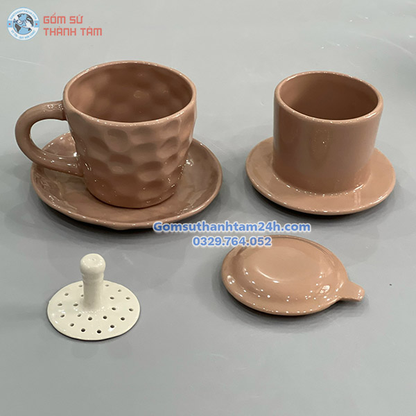 PHIN CAFE GỐM SỨ DÁNG NHỎ TRƠN BỀN ĐẸP