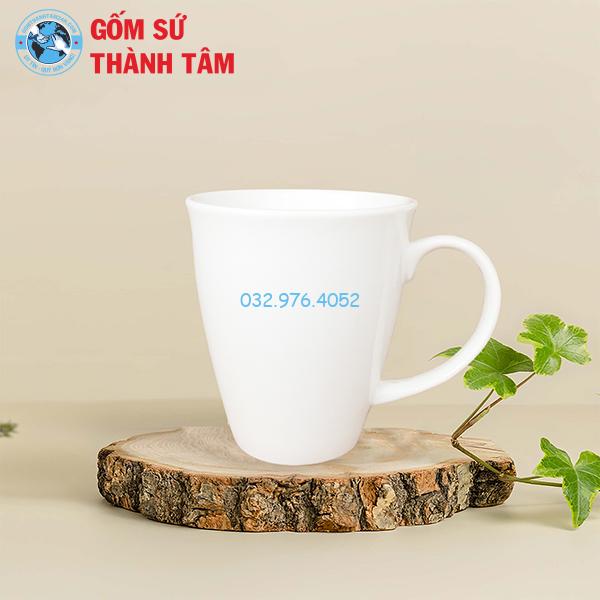 Cốc Sứ Trắng Không Nắp 350 – 400ML