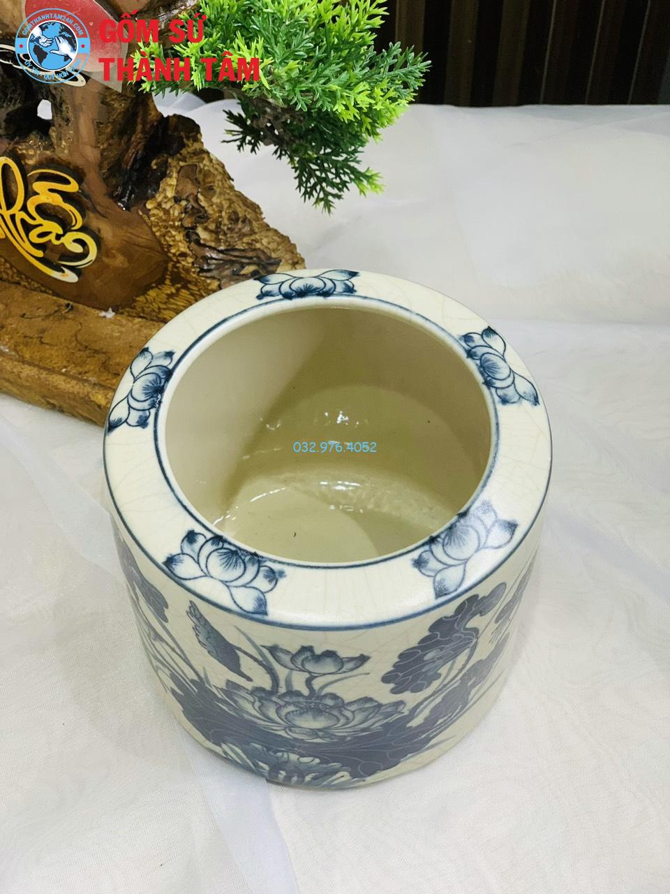 Đồ thờ men tràm cổ rời sen bát hương