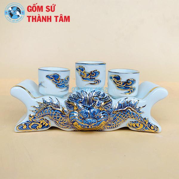 Đồ thờ vẽ vàng rời rồng kỷ chén