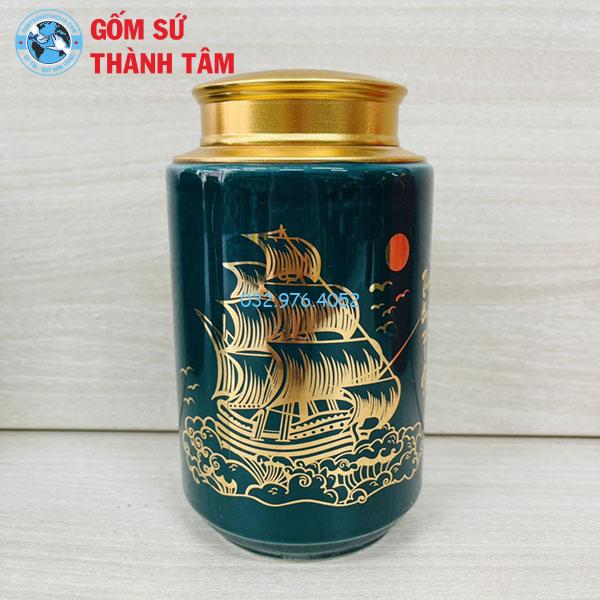 Hộp Chè Dáng Trụ Cao