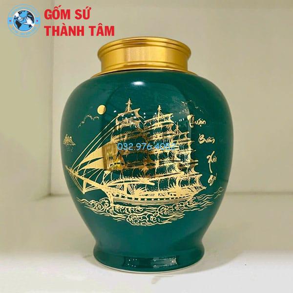 Hộp Đựng Chè Dạng Bầu Có Chân