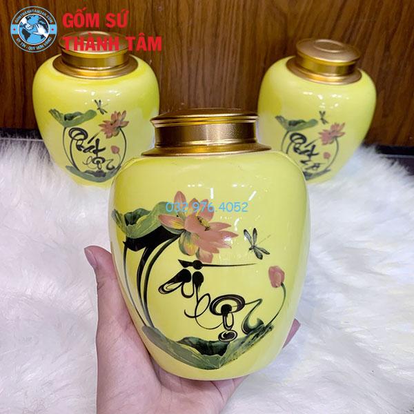 Hộp Đựng Chè Dạng Bầu Không Chân