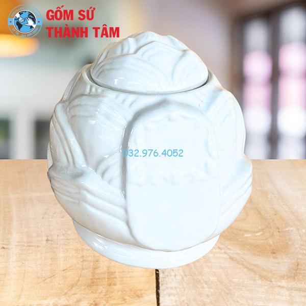 Hũ Tro Sen Trắng