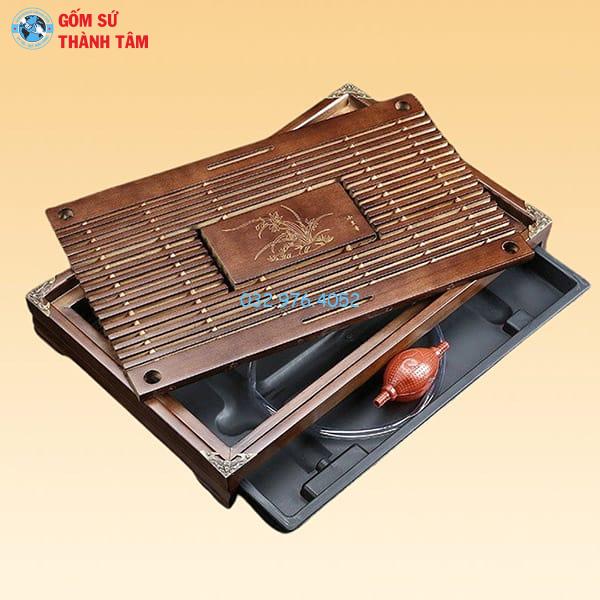 Khay Đựng Ấm Trà Gỗ | Khay Nan