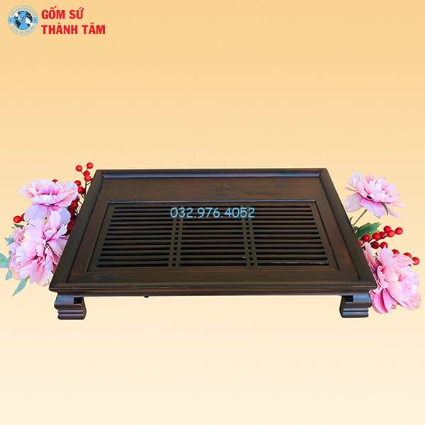 Khay Đựng Ấm Trà Gỗ | Màu Nâu