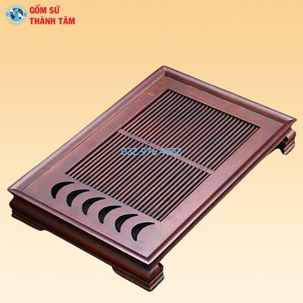 Khay Đựng Ấm Trà Gỗ | Màu Nâu Cỡ To