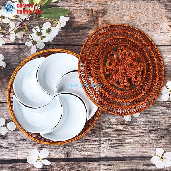 Khay Đựng Đồ Ăn Kiểu Cách | Trăng Khuyết