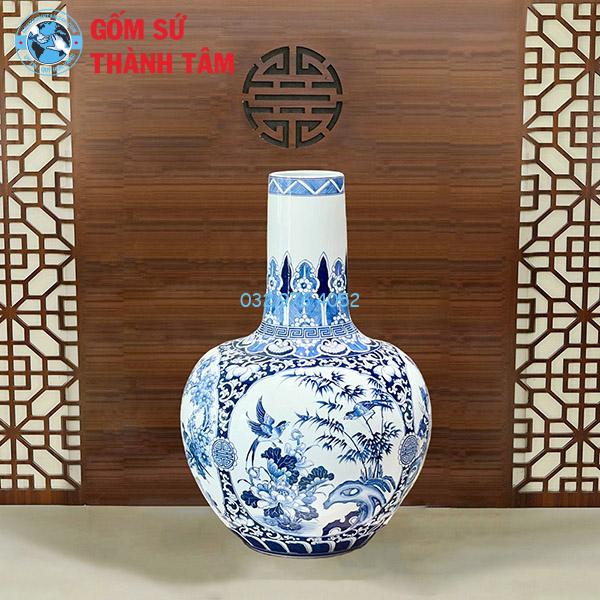Lục Bình Củ Tỏi Tứ Qúy Trơn