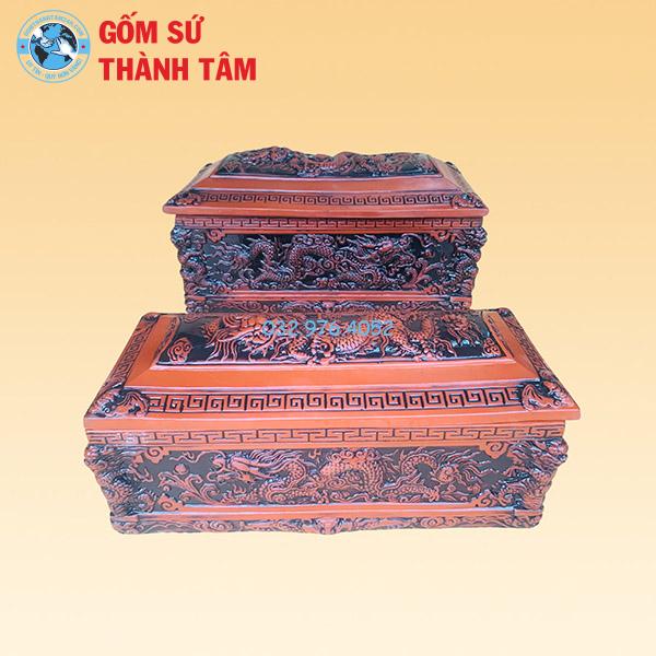 Quách Tiểu Trơn Rồng Trầu Mặt Nguyệt Khắc Nổi