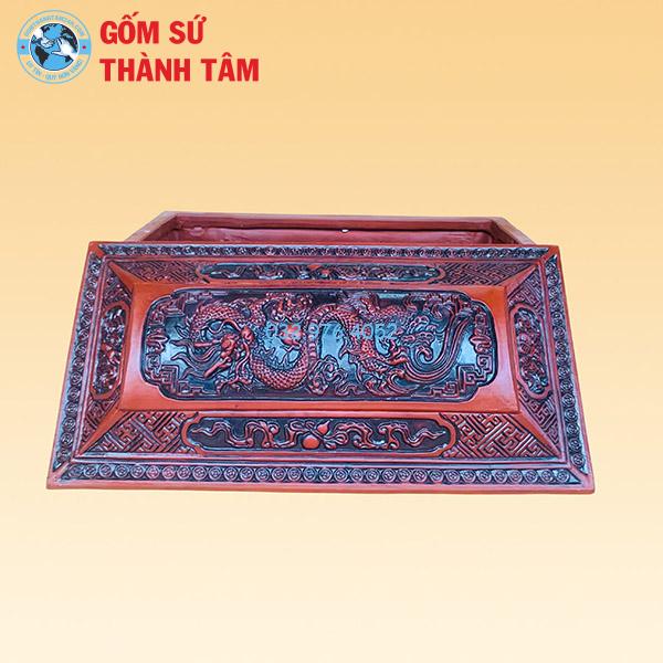 Quách Tiểu Trơn Rồng Trầu Mặt Nguyệt Khắc Nổi