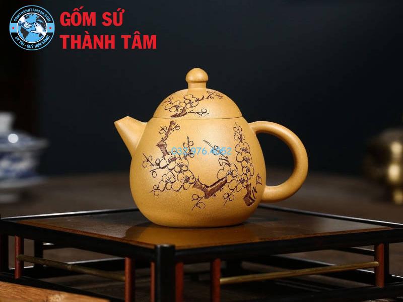Dáng ấm tử sa Long Đán