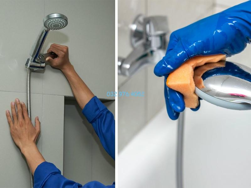 Áp dụng các phương pháp làm sạch vòi sen
