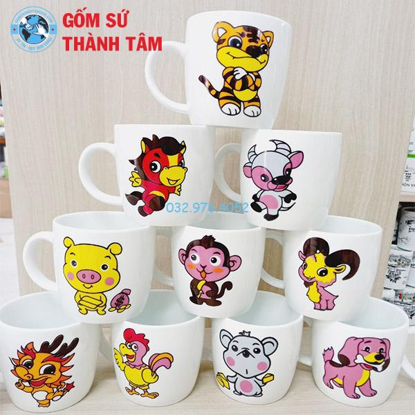 Ly Sứ Động Vật Dán Decal