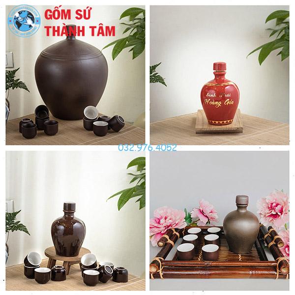 Nậm Rượu Lá Dáng Tròn