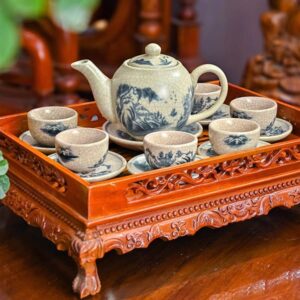 Ấm Chén Men Rạn Cổ | Minh Long