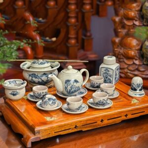 Ấm Chén Men Rạn Cổ | Minh Long