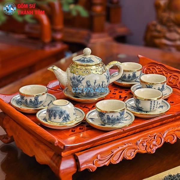 Ấm Chén Men Rạn Cổ | Quả Hồng