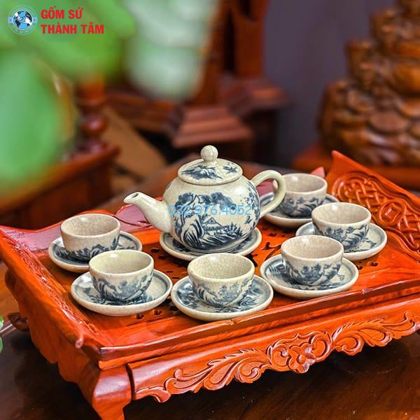 Ấm Chén Men Rạn Cổ | Quả Hồng