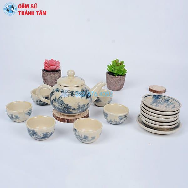 Ấm Chén Men Rạn Cổ | Quả Hồng