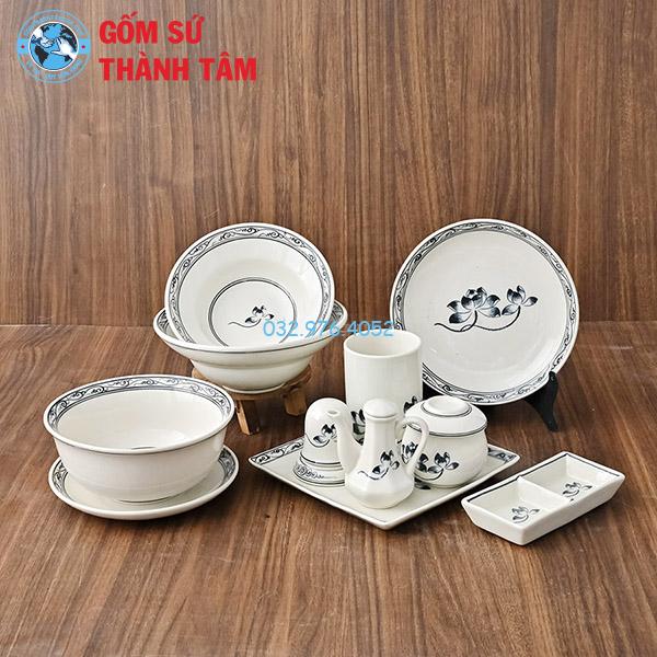 Bát đĩa giả cổ hũ gia vị