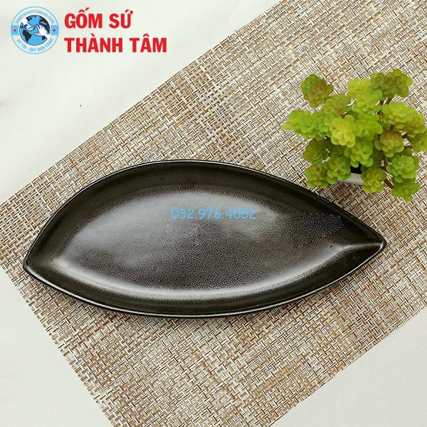 Bát đĩa gốm sứ men đen lỳ ảnh rời