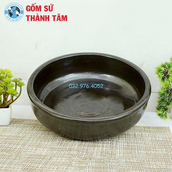 Bát đĩa gốm sứ men đen lỳ ảnh rời