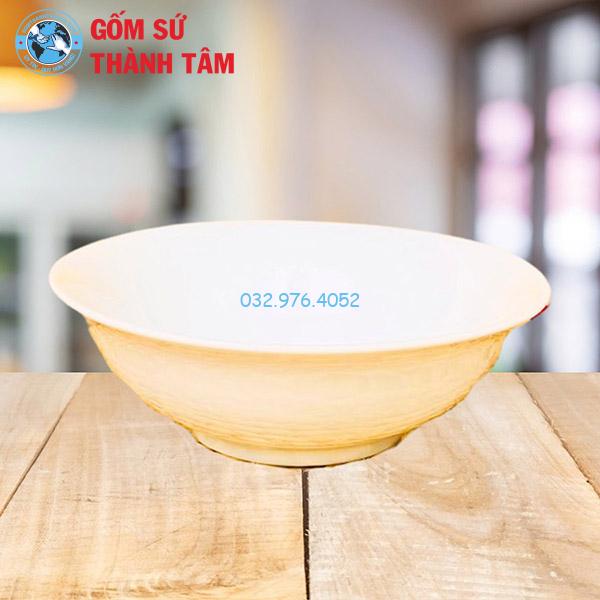 Bát đĩa tô sứ trắng bát tô miệng lớn