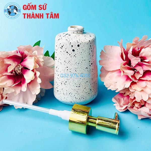 Bình đựng sữa tắm khách sạn dáng trụ