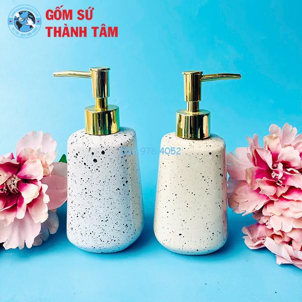 Bình đựng sữa tắm khách sạn dáng trụ