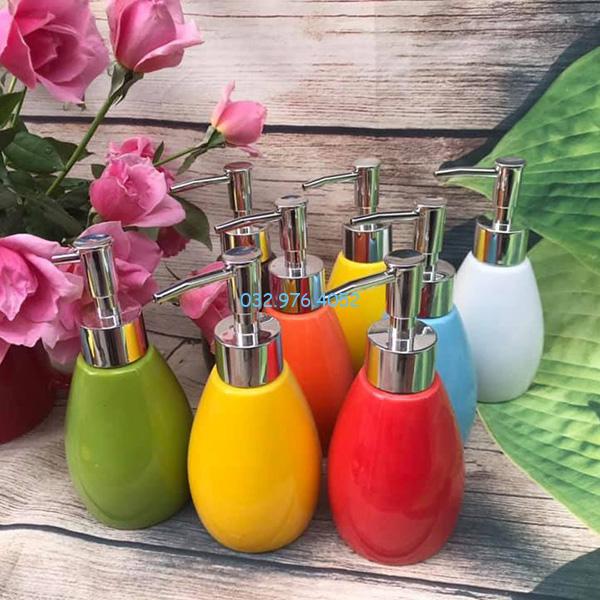 Bình Đựng Sữa Tắm Trơn Đủ Màu