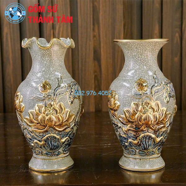 Bình Hoa Bàn Thờ Bản Mệnh Sen
