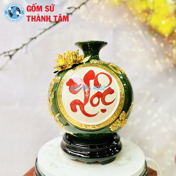 Bình hút lộc mẫu chữ lộc